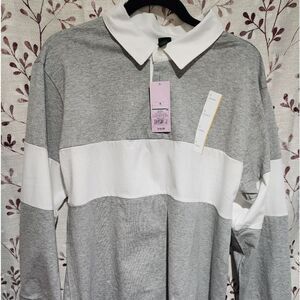 NWT WILD FABLE SIZE S LONG SLEEVE POLO